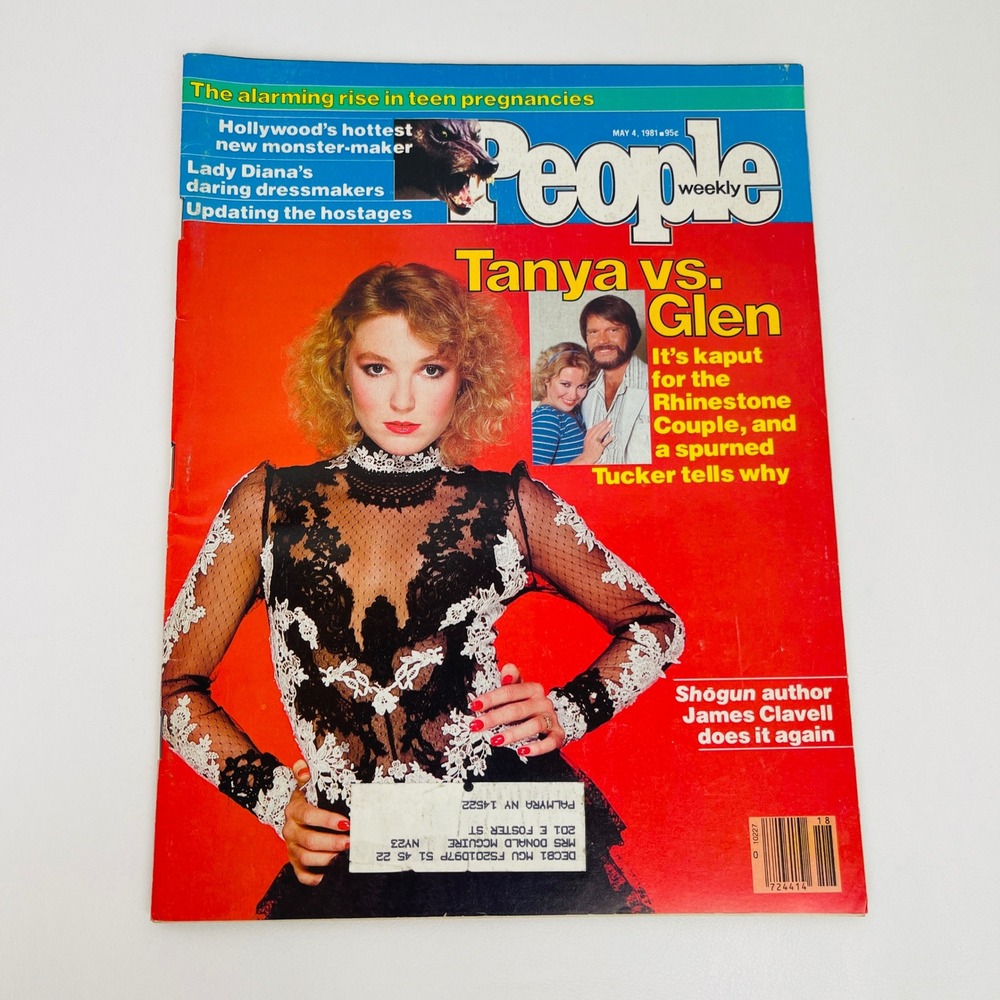 People Weekly Magazine May 4 1981 Tanya Tucker Glen Campbell Lady Di Vintage